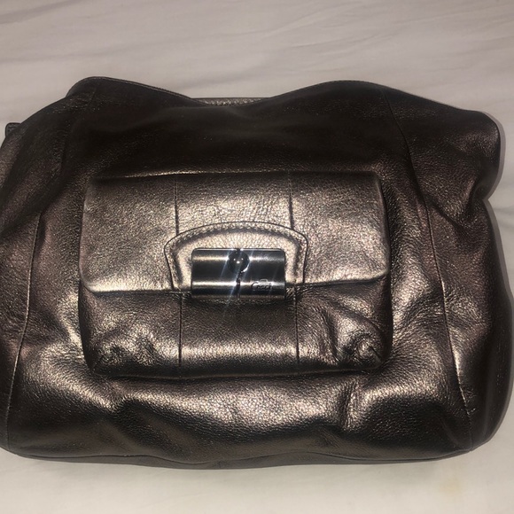 Coach Metallic Silver Hobo Bag - Picture 1 of 7